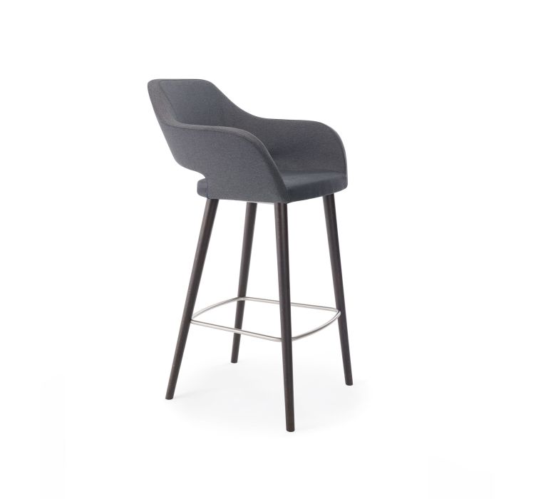 Барное кресло Club 2483 Grey/black (2483.329SG FNR008)1